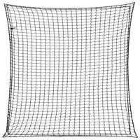 VidaXL Aanhangwagennet elastisch touw 3x3 m polypropeen zwart