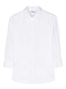 Aspesi Kids chemise à col italien - Blanc