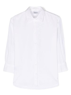 Aspesi Kids chemise à col italien - Blanc
