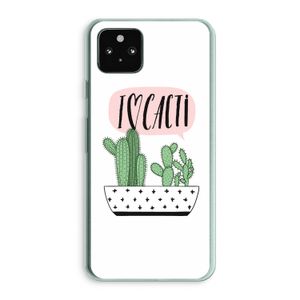 I love cacti: Google Pixel 5a 5G Transparant Hoesje