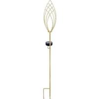 Lantaarn op zonne-energie - GARDEN ID Epi Gold - Ø11 h81 cm - Autonomie 6-8 uur - Aan/uitknop - Oplaadbare AAA-batterij.