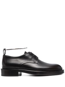 Jil Sander chaussures lacées à détail métallique - Noir