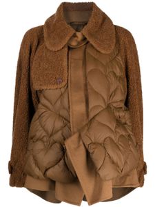 JNBY veste en maille à motif cœurs - Marron