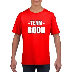 Sportdag team rood shirt kinderen