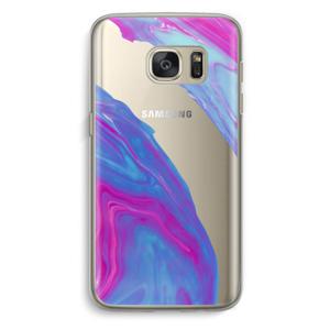 Zweverige regenboog: Samsung Galaxy S7 Transparant Hoesje