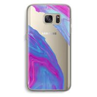 Zweverige regenboog: Samsung Galaxy S7 Transparant Hoesje - thumbnail