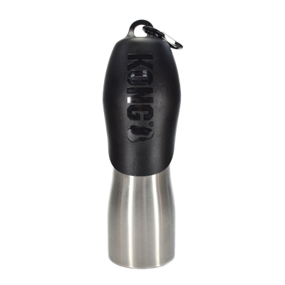 KONG H2O 740 ml rvs waterfles zwart
