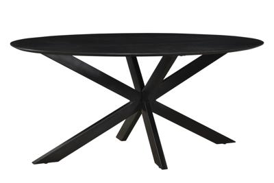 Oslo Oval Black 160 cm-12816