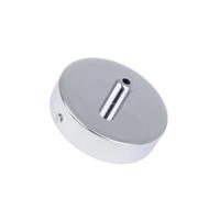 Plafondkap chrome metaal 1 uitgang rond 100mm