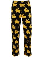 JW Anderson pantalon droit à taille élastique - Noir