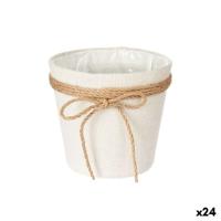 Grondlegger Ibergarden Wit Bruin Stof Lasso 16 x 15 x 16 cm 16 x 15 x 17 cm (24 Stuks)