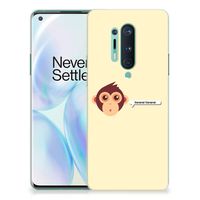 OnePlus 8 Pro Telefoonhoesje met Naam Monkey - thumbnail