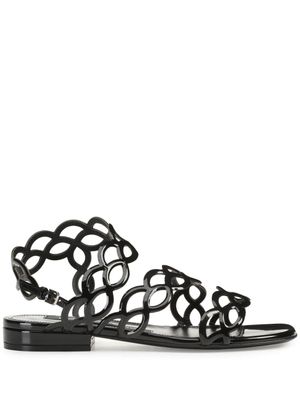 Sergio Rossi sandales vernies sr Mermaid - Noir