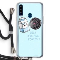 Best Friend Forever: Samsung Galaxy A20s Transparant Hoesje met koord
