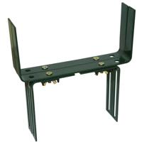 Geli Verstelbare muurbeugels - 2x - metaal - balkon haken - 12 t/m 23,5 cm - donkergroen