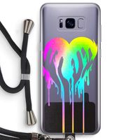 Hold My Heart: Samsung Galaxy S8 Plus Transparant Hoesje met koord