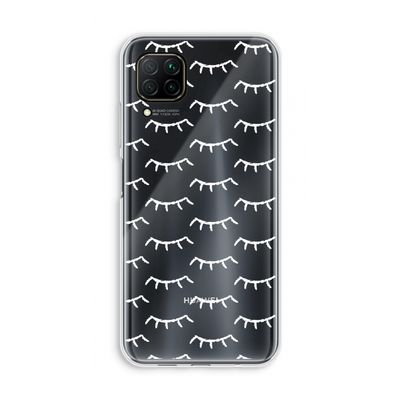 Wimpers: Huawei P40 Lite Transparant Hoesje