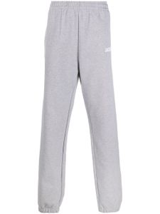 Jacquemus pantalon de jogging en coton biologique à logo imprimé - Gris