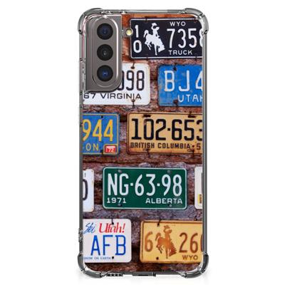 Samsung Galaxy S21 Anti-shock Hoesje met foto Kentekenplaten Samsung Galaxy S21 Anti-shock Hoesje met foto Kentekenplaten
