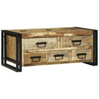 Salontafel Bruin 90 x 50 x 38 cm Massief ruw mangohout