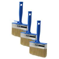 Blokkwast van 12 x 3 cm - 5x - schilderen - verfspullen - dikke kwasten - kunststof