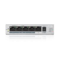 Zyxel GS1005HP Unmanaged Gigabit Ethernet (10/100/1000) Power over Ethernet (PoE) Zilver - thumbnail