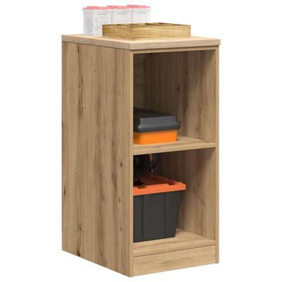 Garagekast 40x51x85 cm massief grenenhout artisan eikenkleurig