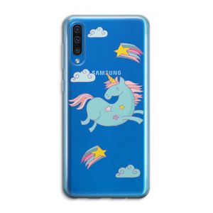 Vliegende eenhoorn: Samsung Galaxy A50 Transparant Hoesje