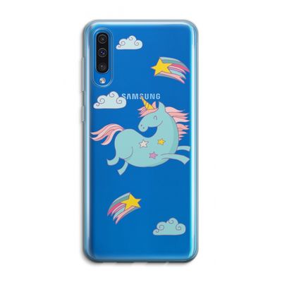 Vliegende eenhoorn: Samsung Galaxy A50 Transparant Hoesje