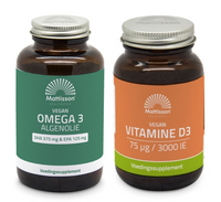 Mattisson HealthStyle - Omega-3 Algenolie en Vitamine D3 - 75mcg/3000IE -