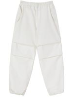 Jil Sander pantalon en coton à coupe fuselée - Blanc