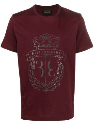 Billionaire t-shirt à logo imprimé - Violet