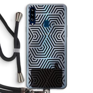 Magic pattern: Samsung Galaxy A20s Transparant Hoesje met koord