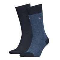 Tommy Hilfiger Sokken Heren Birdseye 2-pack Jeans-43/46
