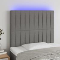 Hoofdbord LED 90x5x118/128 cm stof donkergrijs Hoofdbord LED 90x5x118/128 cm stof donkergrijs