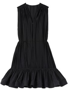 AZ FACTORY x Lutz Huelle robe mi-longue Maleys à col plongeant - Noir