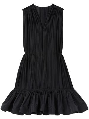AZ FACTORY x Lutz Huelle robe mi-longue Maleys à col plongeant - Noir