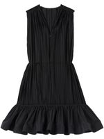 AZ FACTORY x Lutz Huelle robe mi-longue Maleys à col plongeant - Noir