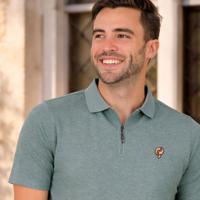 Heren Polo Zuidland | Lichtgroen Melange