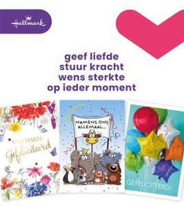 Hallmark set wenskaarten, A4 felicitatie, pak van 8 stuks