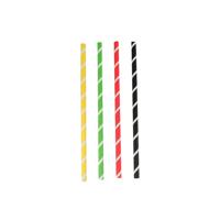 Depa Milkshakerietjes ass. papier 230x8mm (500 stuks)