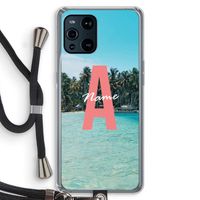 Pacific Dream: Oppo Find X3 Transparant Hoesje met koord
