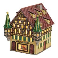 Wurm Light House "Sparkasse" van porselein, Kleurrijk (B/H/D) 16x17x17cm
