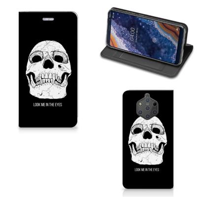 Mobiel BookCase Nokia 9 PureView Skull Eyes Mobiel BookCase Nokia 9 PureView Skull Eyes