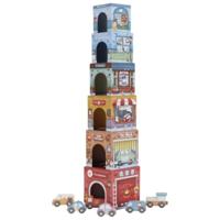 Little Dutch Stapeltoren Incl. 6 Auto's Fsc