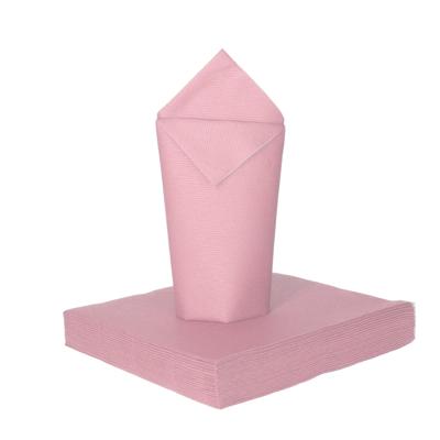Feest servetten - 16x - lichtroze - 3 laags - 33 x 33 cm