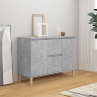 Dressoir 101x35x70 cm bewerkt hout betongrijs