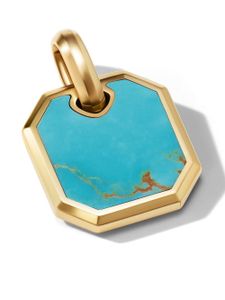 David Yurman pendentif Roman en or 18ct serti de turquoise - Bleu