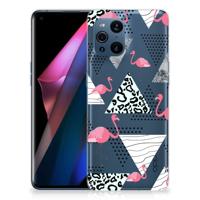 OPPO Find X3 | X3 Pro | TPU Hoesje | Flamingo Triangle