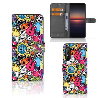 Sony Xperia 1 II | Wallet Case | met Pasjes | Punk Rock
